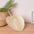 thumbnail image 2 of Pink Ventilador de refrigeración de verano, decoración tejida de madera en forma de corazón, hecha a mano, Natural y pura, 2 of 5