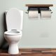 thumbnail image 4 of Soporte de papel higiénico con estante, accesorios de baño, estantes de pared, organizador, estante de almacenamiento, soporte de papel higiénico para 33x11x10CM Sunnimix Soporte de pared con estante, 4 of 8