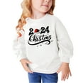 thumbnail image 2 of Spazoro Toddler Kids Girls Boys Sweatshirts, Christmas Long Sleeve Fall Winter Crew Neck Tops for Childs Girls Boys White Size 4 T, 2 of 4