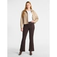 thumbnail image 2 of Time and Tru Women's Faux Suede Flare Pants, 30" Inseam, Sizes XXS-XXL, 2 of 5