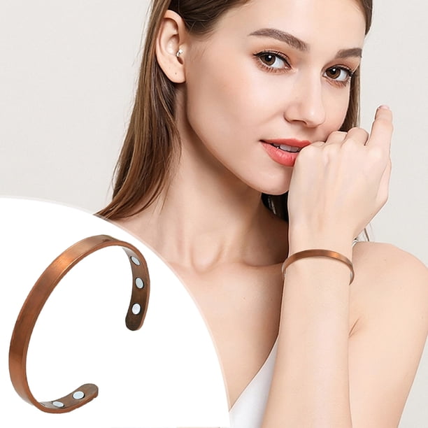 Pulsera de pareja, joyería de metal, apertura magnética, ajustable, accesorios de joyería para hombres y mujeres, pulsera, pulsera