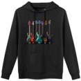 thumbnail image 1 of Sudadera Guitarras Eléctricas Coloridas Música Amantes, 1 of 5