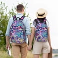 thumbnail image 6 of Balery Cute Nautical Vintage Canvas Backpack for Men and Women - Large Capacity, Durable Travel Laptop Bag for School, Work, Hiking, and Outdoor Activities, 6 of 7