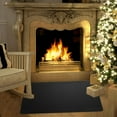 thumbnail image 5 of Indoor Fireplace Fireproof Mat 39x60in Black Flame Retardant Non-Slip Floor Protector Rug for Hearth BBQ Grill Insulated Multi-Purpose Sparks Guard Carpet, 5 of 7