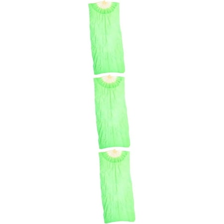 

ZAGHNRENJ 2pcs Satin Dance Fan Square Dance Silk Fan Belly Dancing Fan Long Fan Veils Folding Fan for Square Dance ABI-626