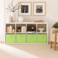 thumbnail image 7 of PinkSheep Collapsible Fabric Cube Storage Bins, Foldable Storage Cubes Organizer Bins Basket(13" x 13"), Green, 6 Pack, 7 of 7