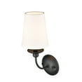 thumbnail image 4 of 4381-MB Millennium Lighting Delvona - 1 Light Wall Sconce-15.38 Inches Tall and 7.38 Inches Wide-Matte Black Finish, 4 of 5