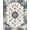 Blue Brown Ivory, Pattern 2, variant on ODIKA Vintage Medallion Distressed Faded Center Diamond Accent Ornamental Pet Friendly & Kids Safe Play for Playroom, Bedroom, Reading Nook