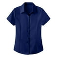 thumbnail image 3 of Women's Interview formal Outfit Clothing without Ironing Short Sleeved Shirt for Women Business Short Sleeved Shirt for L Women Blending Shirts Women Shirts(XXXL), 3 of 7