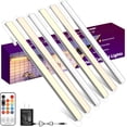 thumbnail image 1 of shiyou-Under Cabinet Lights Plug in, 6 Pcs 12 Inch Multi-Color Under Cabinet Lighting, Super Bright Under Counter Lights for Kitchen, Ultra Thin Dimmable Light for Cabinet, Counter, Workbench, Desk, 1 of 4