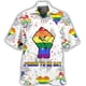 thumbnail image 5 of Camisas hawaianas LGBT Love Is Love 3D Camisa de moda con orgullo LGBT Regalo para LGBT Verano Calle Gay Lesbianas Camisas florales Tops geniales, 5 of 5
