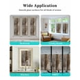 thumbnail image 6 of Window Privacy Film Brown Stained Glass Window Film Decorative Sun Block Window Cover Retro Oil Painting Modern Abstract Art Aesthetics Window Clings Static Adhesive Sticker for Bathroom 19.6"x39.3", 6 of 7