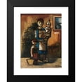 thumbnail image 2 of Wacław Wąsowicz 14x18 Black Modern Framed Museum Art Print Titled - Mother with Children (1933), 2 of 5