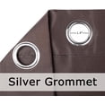 thumbnail image 4 of Rideaux d'Intimité Extérieurs Groet à Dessus Coupe-Vent pour Patio, Draperies pour Porche, Gazebo, Terrasse, Panneau de Protection; L x L (x cm) Chocolat, 4 of 6