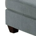 thumbnail image 4 of 32 Inch Modern Square Ottoman with Plush Foam Seating Gray Linen Fabric - Saltoro Sherpi, 4 of 6