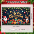 thumbnail image 3 of Colorful Design Merry Christmas Santa Claus Festive Theme Reindeer Decorative Banner for Holiday Celebration Indoor Party Family Gathering, 3 of 9