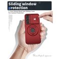 thumbnail image 3 of ELEHOLD for Samsung Galaxy A54 5G Magnetic Case,Rugged Hard PC Protective Case with Rotation Ring Holder Kickstand Sliding Camera Protector Compatible with Mag Safe for  Samsung Galaxy A54 5G, Red, 3 of 6