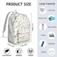 thumbnail image 5 of Flowers Design Backpack for School College Teens Adults, Large Capacity Bookbag with Laptop Sleeve, Durable Commuting Travel Backpack, Sunflower Floral Print Unisex Gift Idea for Work or College, 5 of 5