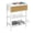 White, variant on Fluted Nightstand with Charging Station,Night Stand with Drawer & 2 Open Storage Shelves, Side Table for Bedroom Small Space Living Room Entryway