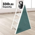 thumbnail image 4 of 4 Step Ladder,Aluminum Lightweight Folding 4 Step Stool with Anti-Slip Wide Pedal,330lbs Capacity Step Ladder for Household,Kitchen,Office - White, 4 of 16