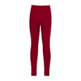 thumbnail image 5 of Hansber Girls 2-Pieces Gymnastics Outfits Dance Unitards Rhinestones Athletic Crop Top with Leggings Pants Set Burgundy 12, 5 of 7