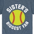 thumbnail image 3 of Instant Message - Sister's Biggest Fan - Youth Boys Short Sleeve Graphic T-Shirt, 3 of 6