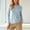 Light Blue, variant on Women's Long Sleeve Shirts Crew Neck Comfort Lightweight Casual Tops Solid Basic Tee Loose Fit Winter Fashion Outfits