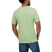 Lucky Brand - Crewneck Ribbed Collar Side Slip Hem Short Sleeve Jersey Tee (Green, S)