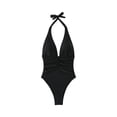 thumbnail image 2 of Womens Swimsuits, One Piece Bathing Suit, Women One Piece Swimsuits, Womens Bikini Swimsuits, Tummy Control Swimsuits for Women One Piece Bathing Suit Push Up Slimming Swimwear, Black L, 2 of 7