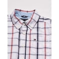 thumbnail image 2 of Camisa Tommy Hilfiger de manga larga para niños, 100% algodón, color blanco 2, 2 of 4