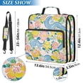thumbnail image 2 of FORMRS Zipper Binder with Shoulder Strap 2-inch Ring 500 Sheet Capacity File Bag, Blue Floral Wave, 2 of 5