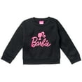 thumbnail image 4 of Barbie Little Girls French Terry Sweatshirt and Jogger Pants Set Little Kid to Big Kid, 4 of 5