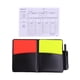 thumbnail image 1 of LUVCLS Tarjetas de árbitro, juego de billetera, cuaderno, lápiz y fútbol para deporte, color rojo y amarillo., 1 of 1