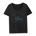 thumbnail image 3 of Camiseta de manga corta para mujer, camiseta informal para ir de compras, viajes S Yuyangstore camiseta de mujer, 3 of 8