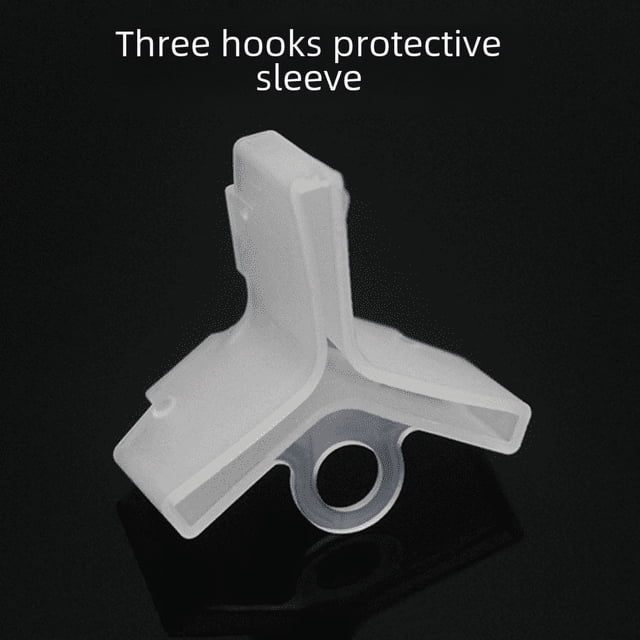 Funda protectora de tres ganchos Funda protectora de gancho blanco Funda protectora de tres ganchos de anclaje Funda de rascador de imitación de gancho trigémino