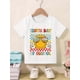 thumbnail image 1 of Girls' First Day of School T-Shirt - Back to School Graphic Tee with Peace Signs, Soft Stretchy Cotton Shirt, - Machine Washable - Casual Children's Clothing, Comfortable Knit Material, 1 of 6