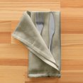 thumbnail image 3 of Ensemble de 4 serviettes en coton Casual Classic vert, 3 of 3