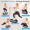 thumbnail image 6 of JIORRTS Waver Vibration Plate Exercise Machine for Lymphatic Drainage Weight Loss,120 Speed Levels Vibrating Platform with Resistance Bands, 6 of 9