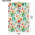 thumbnail image 2 of Coolnut Cute Cartoon Christmas Snowman 12.5"x9" Clipboard, Acrylic Fashion Letter A4 Size Clipboards with Metal Clip for Office School -12.5x9in, 2 of 7