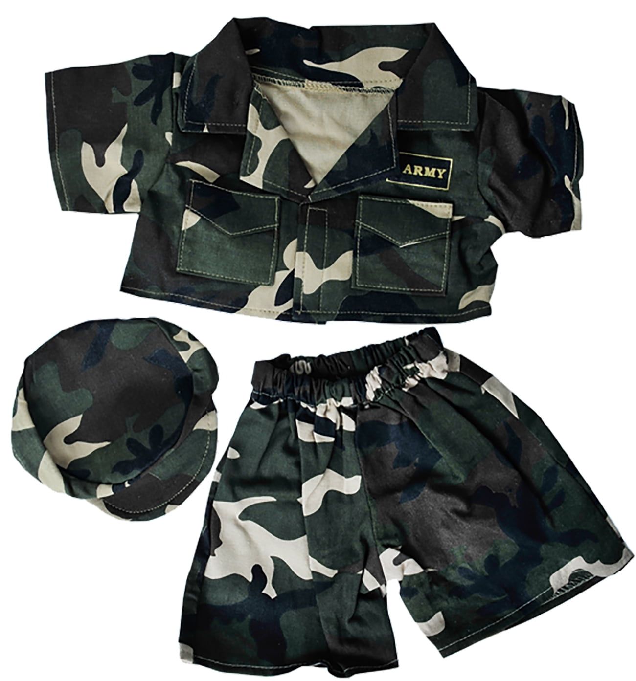 build a bear military clothing 1 outfit with hat 