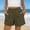 Army Green, variant on Women 5'' Running Athletic Shorts High Waisted Workout Gym Split Short with 2 Pocket Solid Color Summer Beachwear