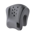 thumbnail image 4 of Almohada cervical para silla de oficina con reposacabezas, almohada de escritorio para siestas, cojín de soporte cervical para sofá, avión, viajes, Gris claro, 4 of 8