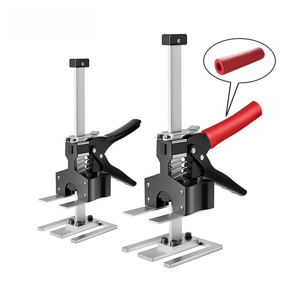 Manual Tile Height Adjustment Tool - 21CM Upgraded Dual-Fork Lifter for Precise Floor & Wall Tile Positioning, Ideal for DIY Home Renovation and Professional Ceramic Work Tasks