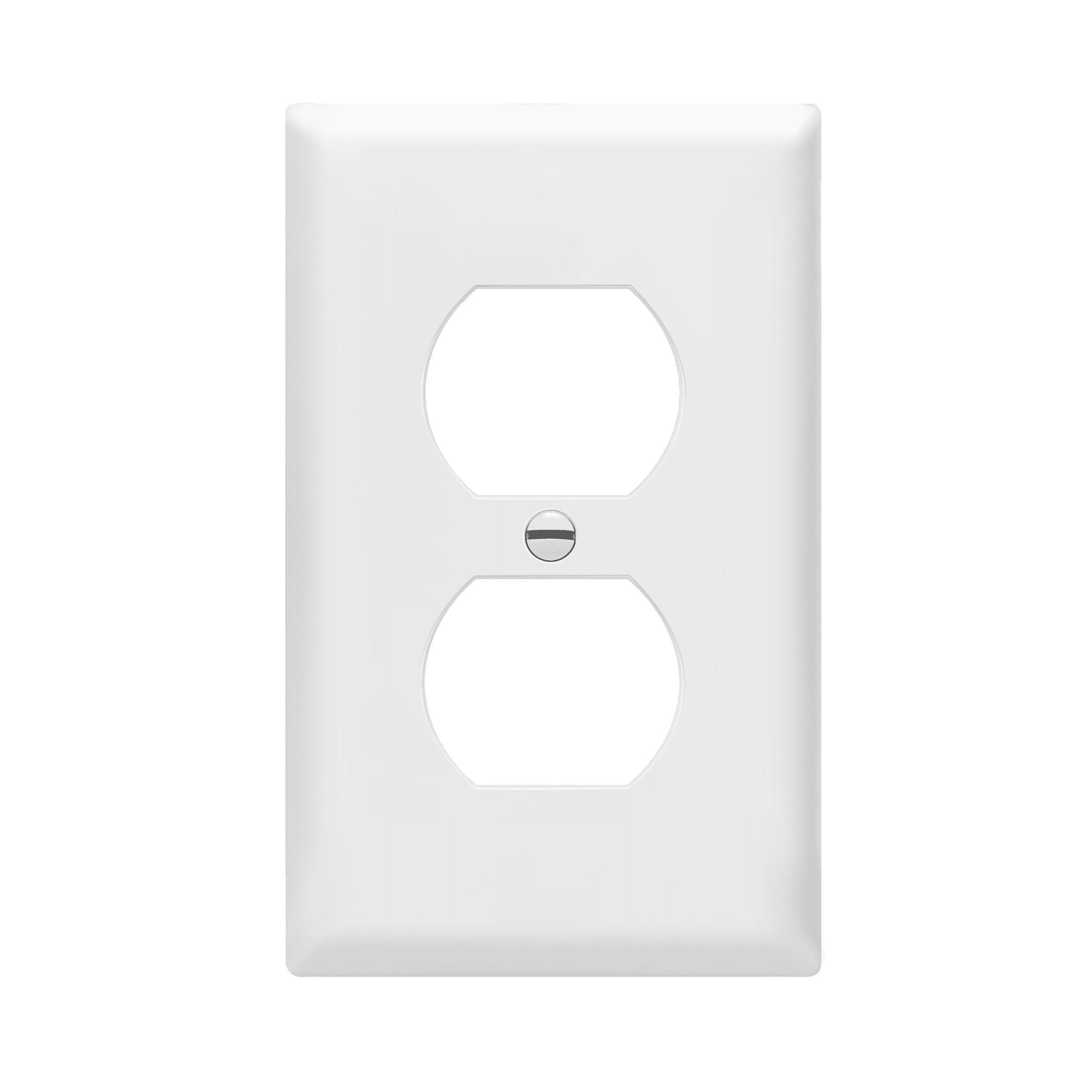 Enerlites 8821W Duplex Receptacle Outlet Wall Plate, Standard Size 1