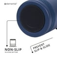 thumbnail image 3 of Elemental Recess Lowball Tumbler, 10oz Triple Wall Stainless Steel Cup with Non-Shattered Tritan Lid, Insulated Whiskey Glass, Insulated Coffee Tumbler Mug for Hot & Cold Drinks - Navy Blue, 3 of 7