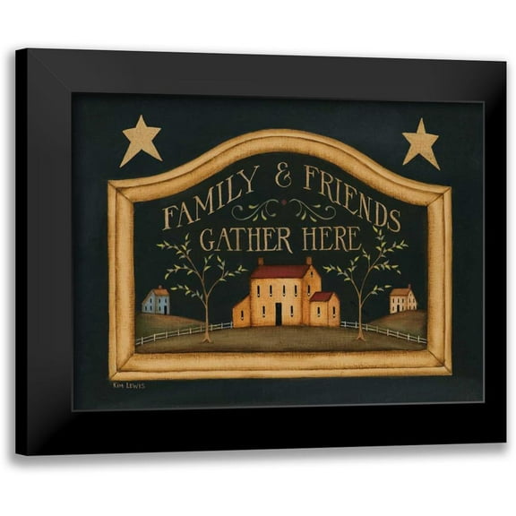 Lewis, Kim 14x12 Black Modern Framed Museum Art Print Titled - Family and Friends