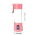 thumbnail image 3 of PPgejGEK Portable USB Rechargeable Blender 6 Blades 380ml Capacity Individual Juicer for Shakes Smoothies Sports Travel Outdoors 23x8x8cm/9.06x3.15x3.15in, 3 of 6