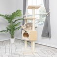 thumbnail image 4 of Árbol para Gatos Armarkat A5201 de 3 Niveles en Madera Beige con Rascador, 4 of 8