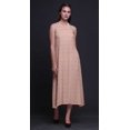 thumbnail image 4 of Bimba Robe Longue Dos Nu à Imprimé Feuilles pour Femmes, Col Licou, Tenue de Plage, rayondress-TTTG, 4 of 6