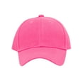 thumbnail image 2 of Top Headwear Blank Youth Baseball Adjustable Hook and Loop Hat - Fuchsia, 2 of 5